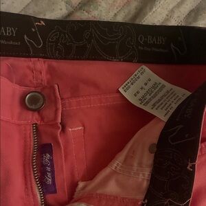 Q-Baby Coral Pink No Gap Waistband Pants